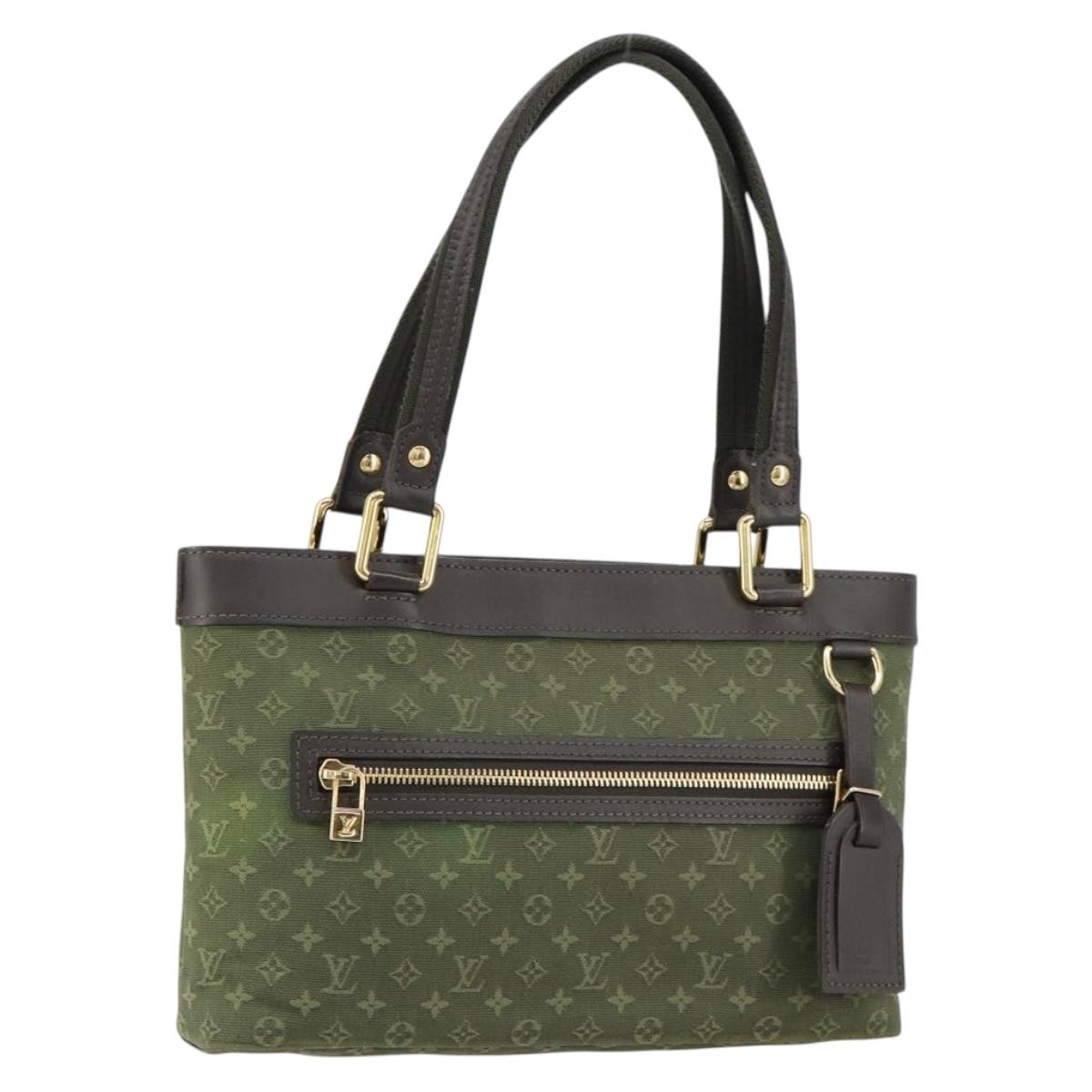 LOUIS VUITTON Monogram Mini Lucille PM Hand Bag TST Khaki M92682 LV Auth 153945