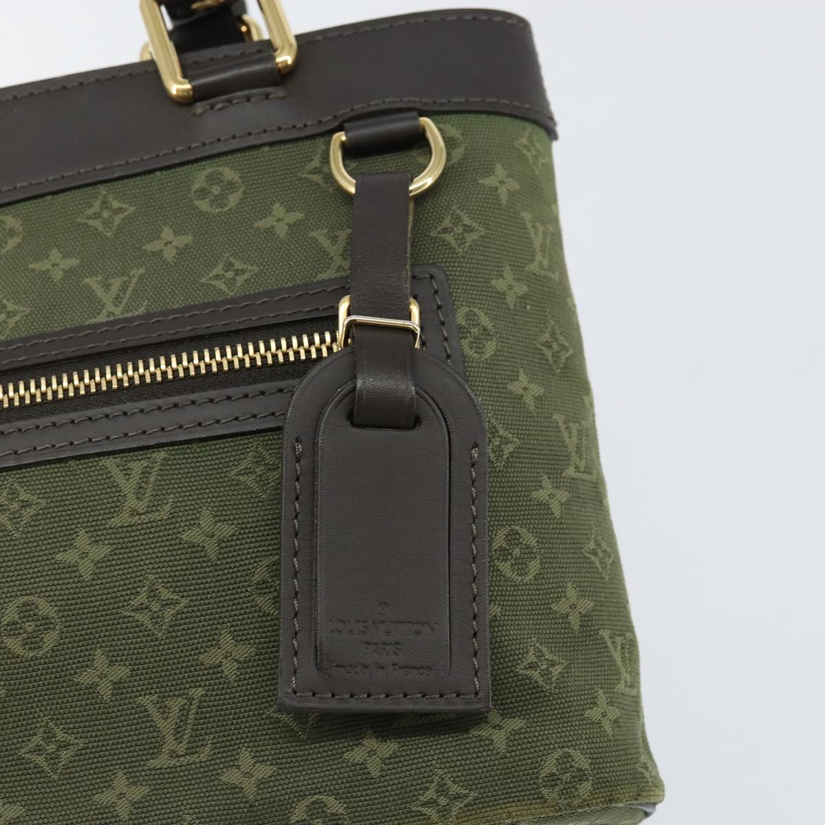 LOUIS VUITTON Monogram Mini Lucille PM Hand Bag TST Khaki M92682 LV Auth 153945