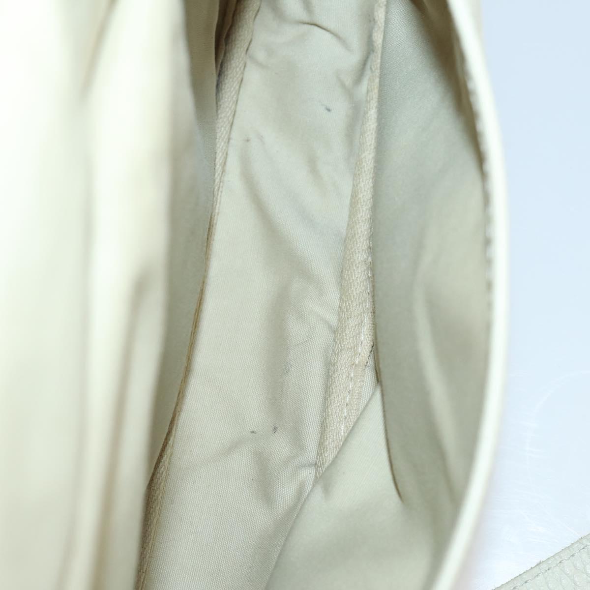 LOUIS VUITTON Monogram Mini Lin Saumur PM Bag Ivory Dunne M95314 LV Auth 153946