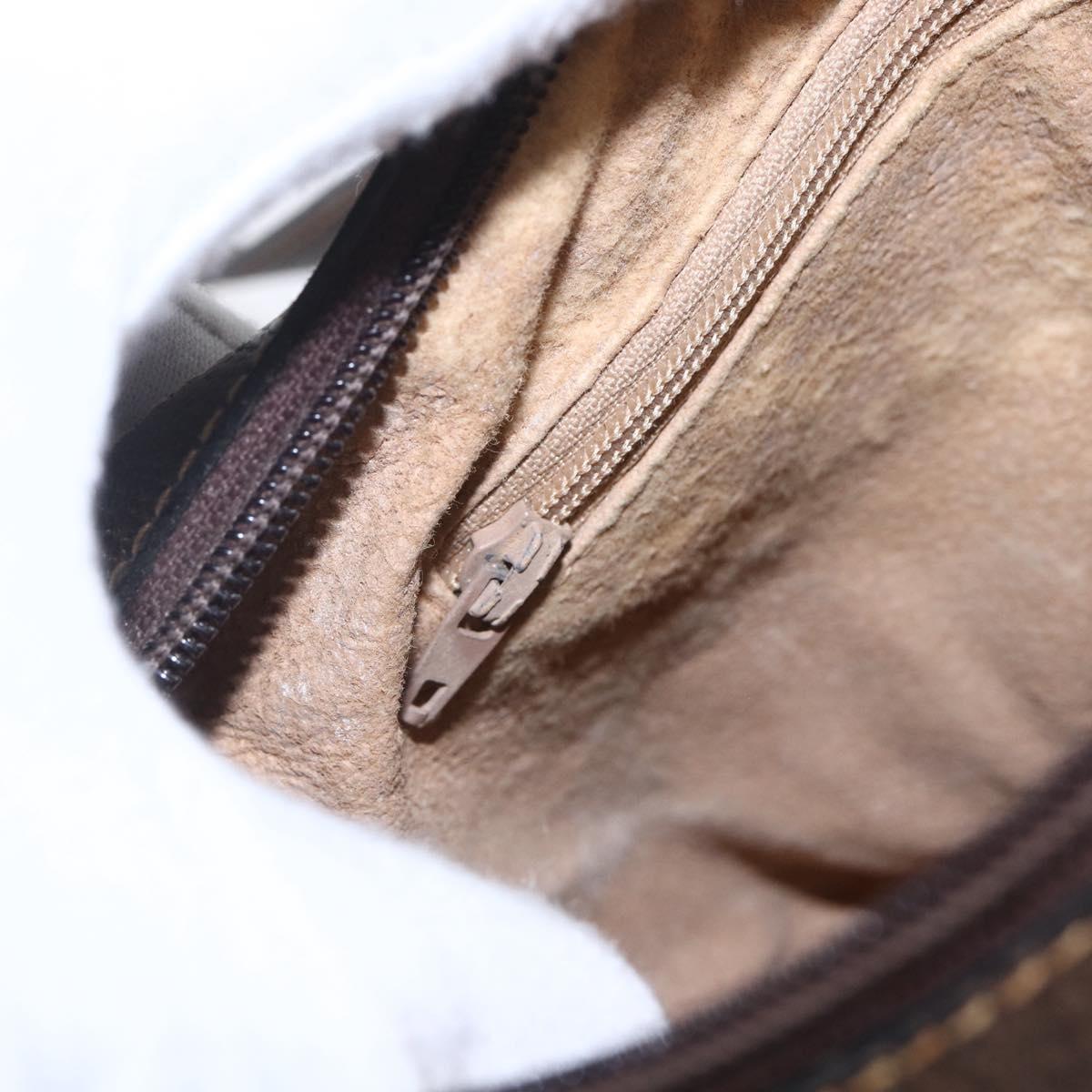 GUCCI GG Supreme Web Sherry Line Shoulder Bag PVC Beige 10 01 3840 Auth 153954