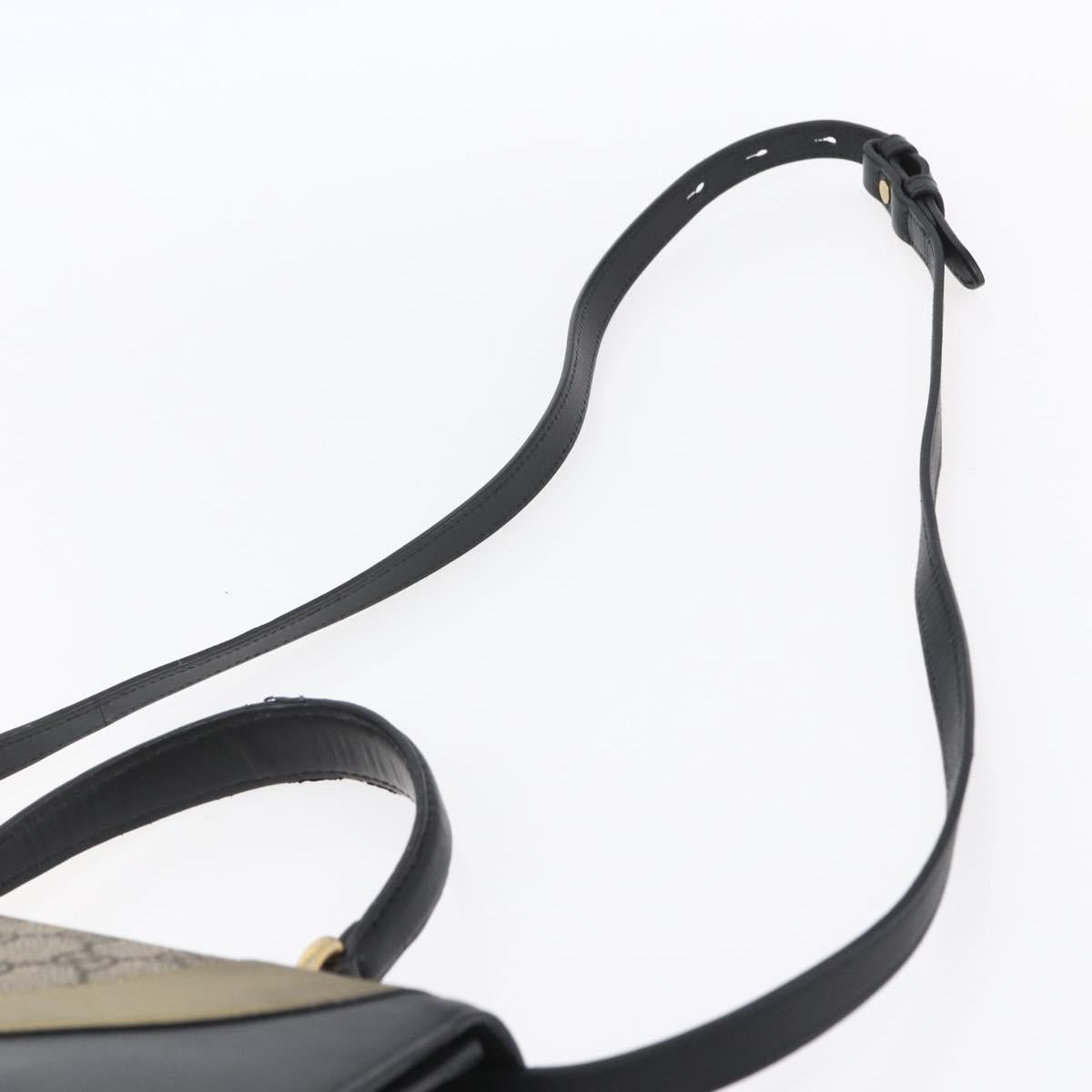 GUCCI GG Supreme Cat Head Hand Bag PVC 2way Beige Gold 476435 Auth 153975