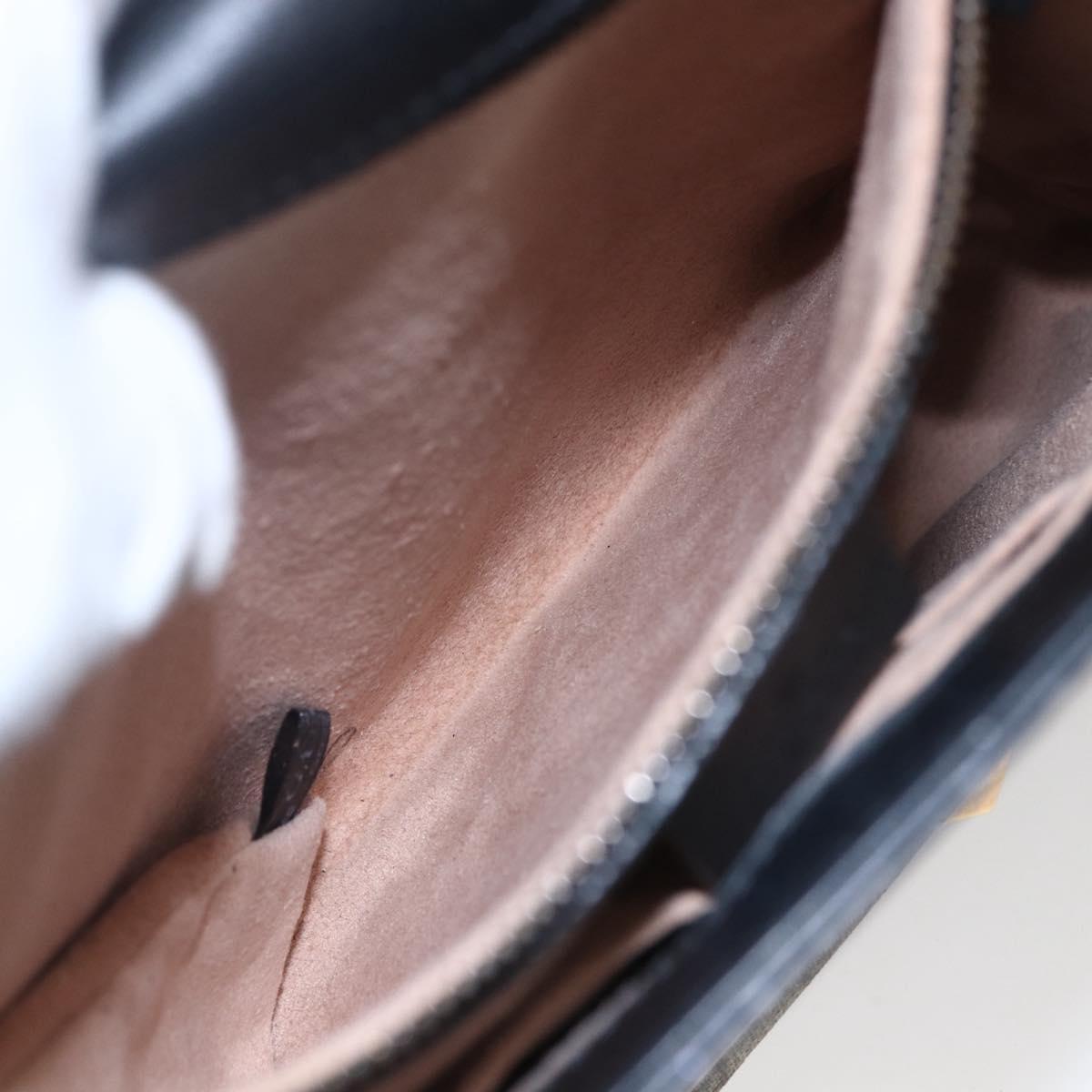 GUCCI GG Supreme Cat Head Hand Bag PVC 2way Beige Gold 476435 Auth 153975