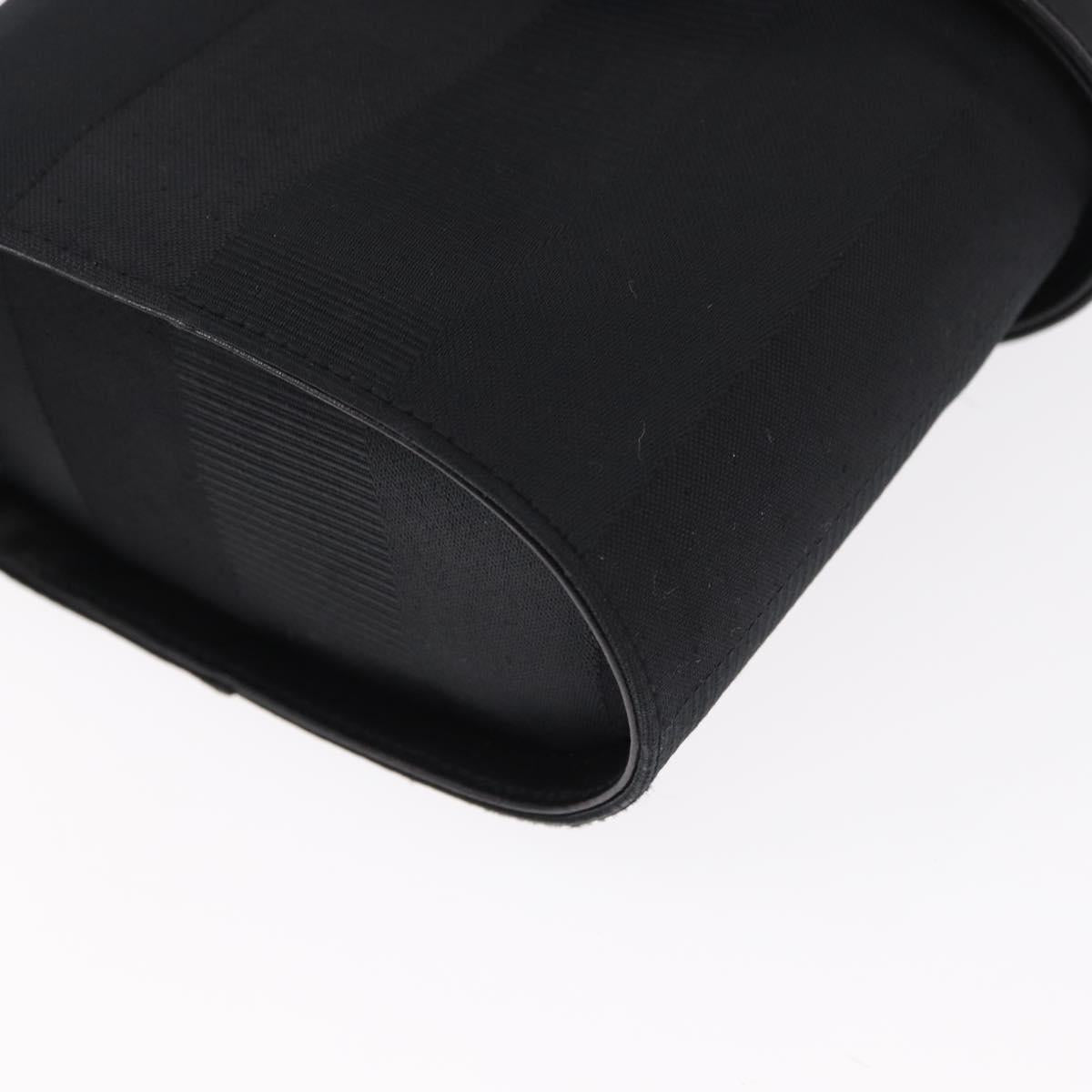 Salvatore Ferragamo Shoulder Bag Nylon Black Gold Auth 153979