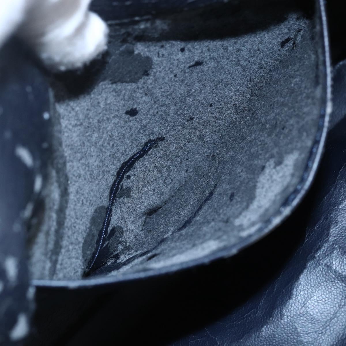 LOEWE Anagram Shoulder Bag Leather Gold Auth 153984