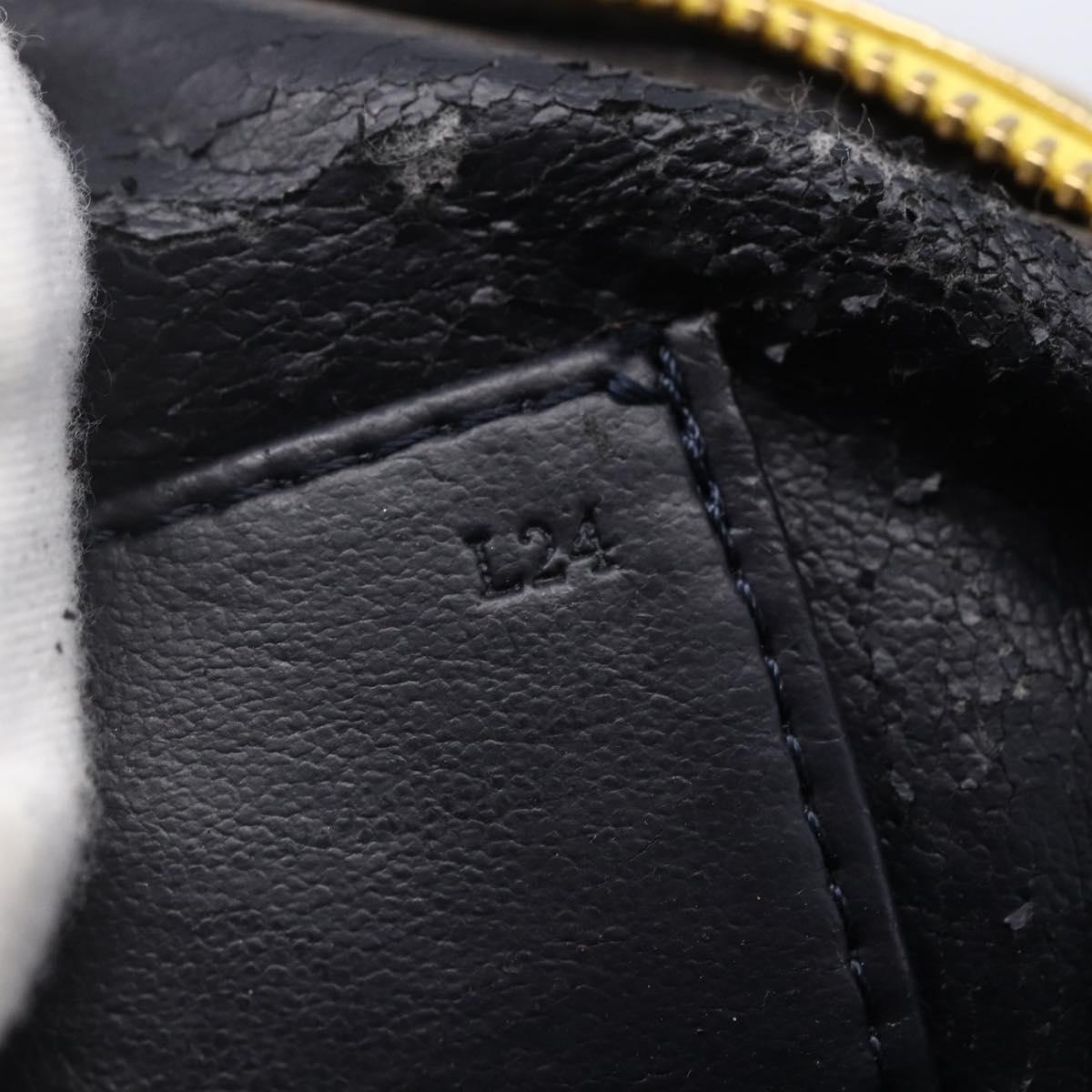 LOEWE Anagram Shoulder Bag Leather Gold Auth 153984