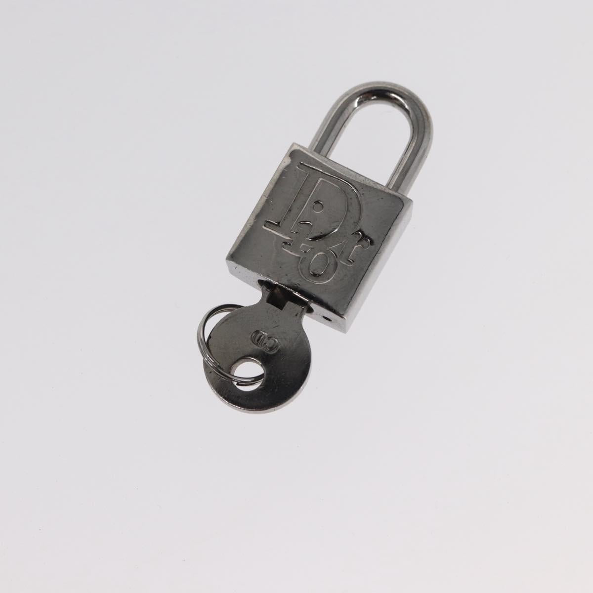 Christian Dior Trotter Canvas Hand Bag Black Silver Auth 153991