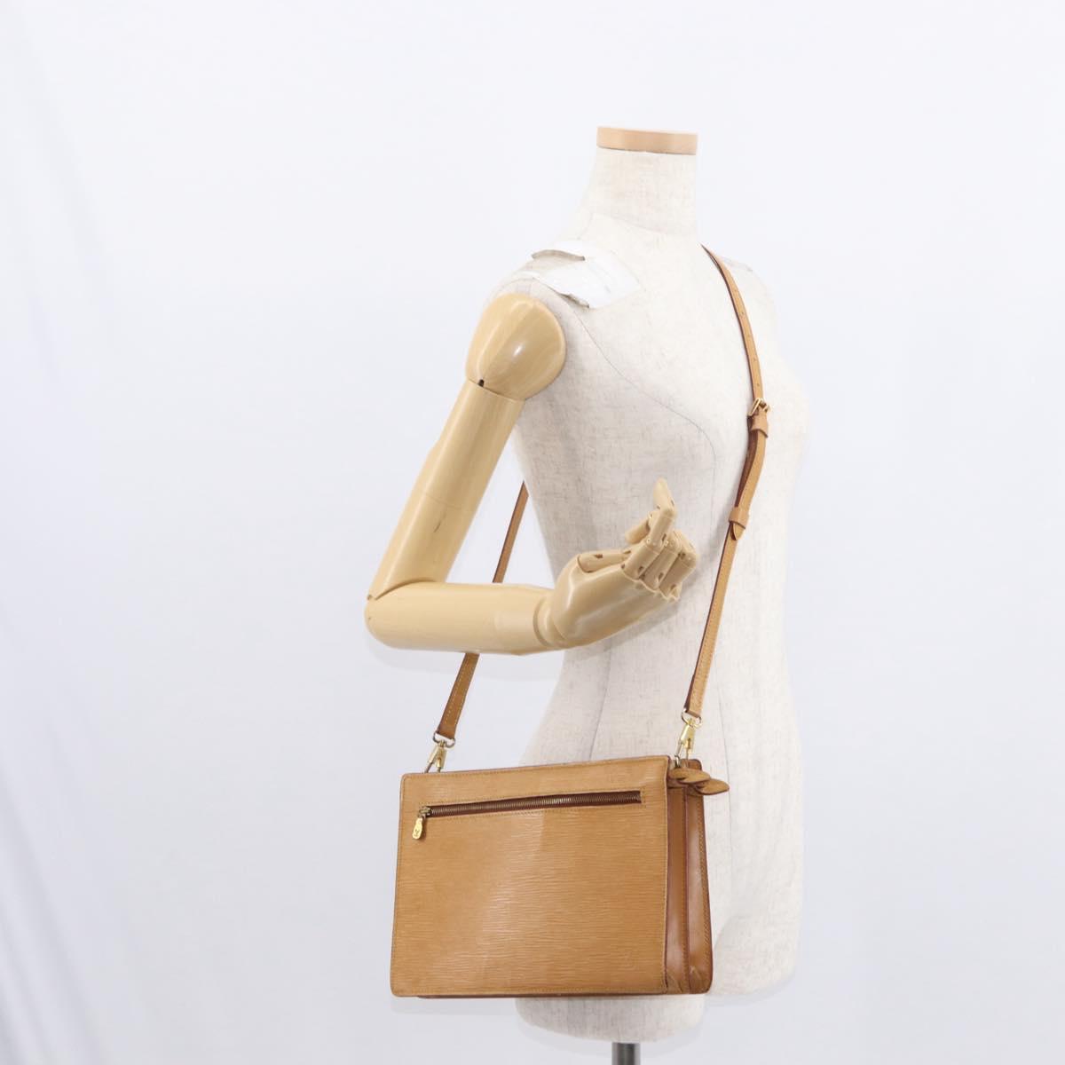 LOUIS VUITTON Epi Angian Shoulder Bag Beige M52116 LV Auth 153996