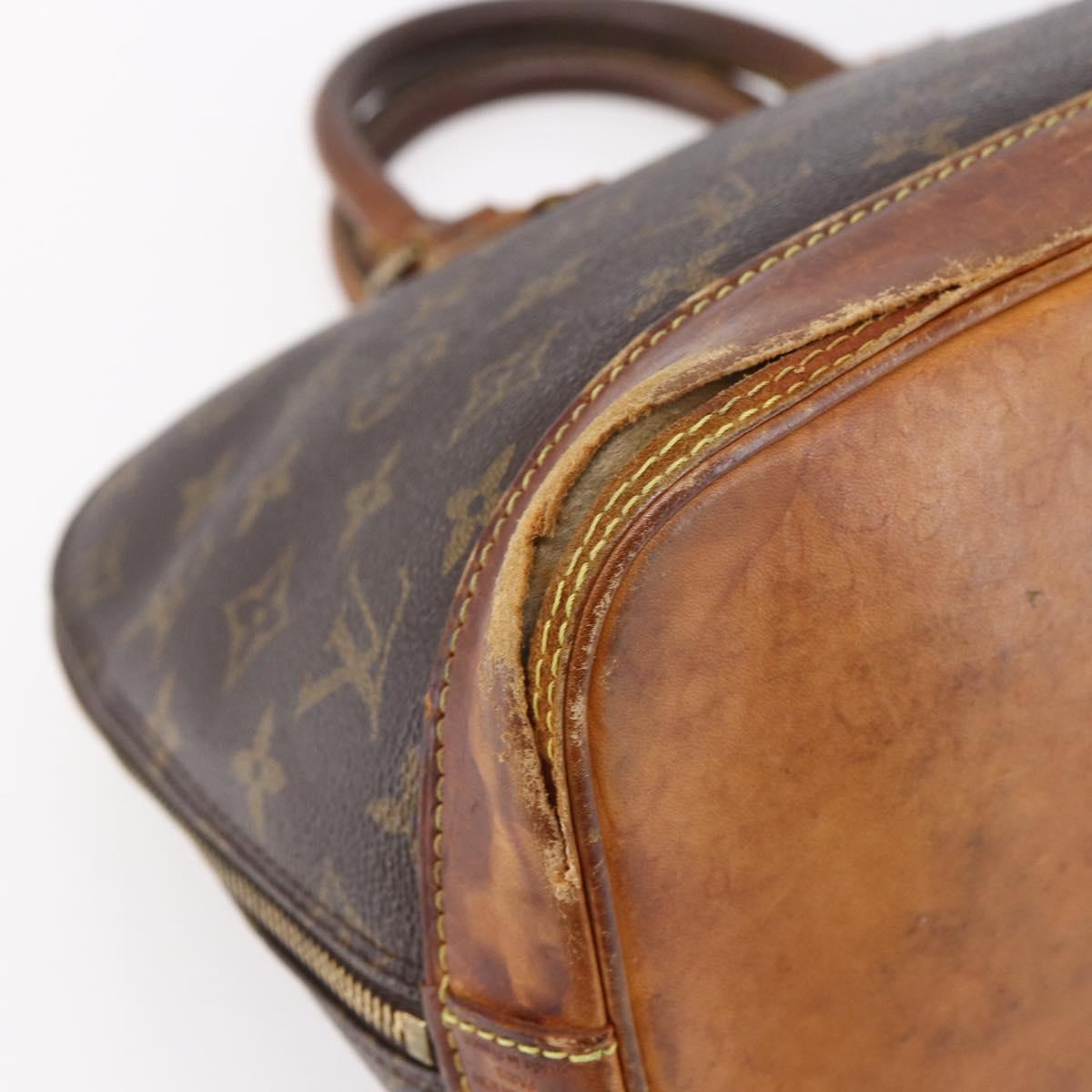 LOUIS VUITTON Monogram Alma Hand Bag M51130 LV Auth 154002