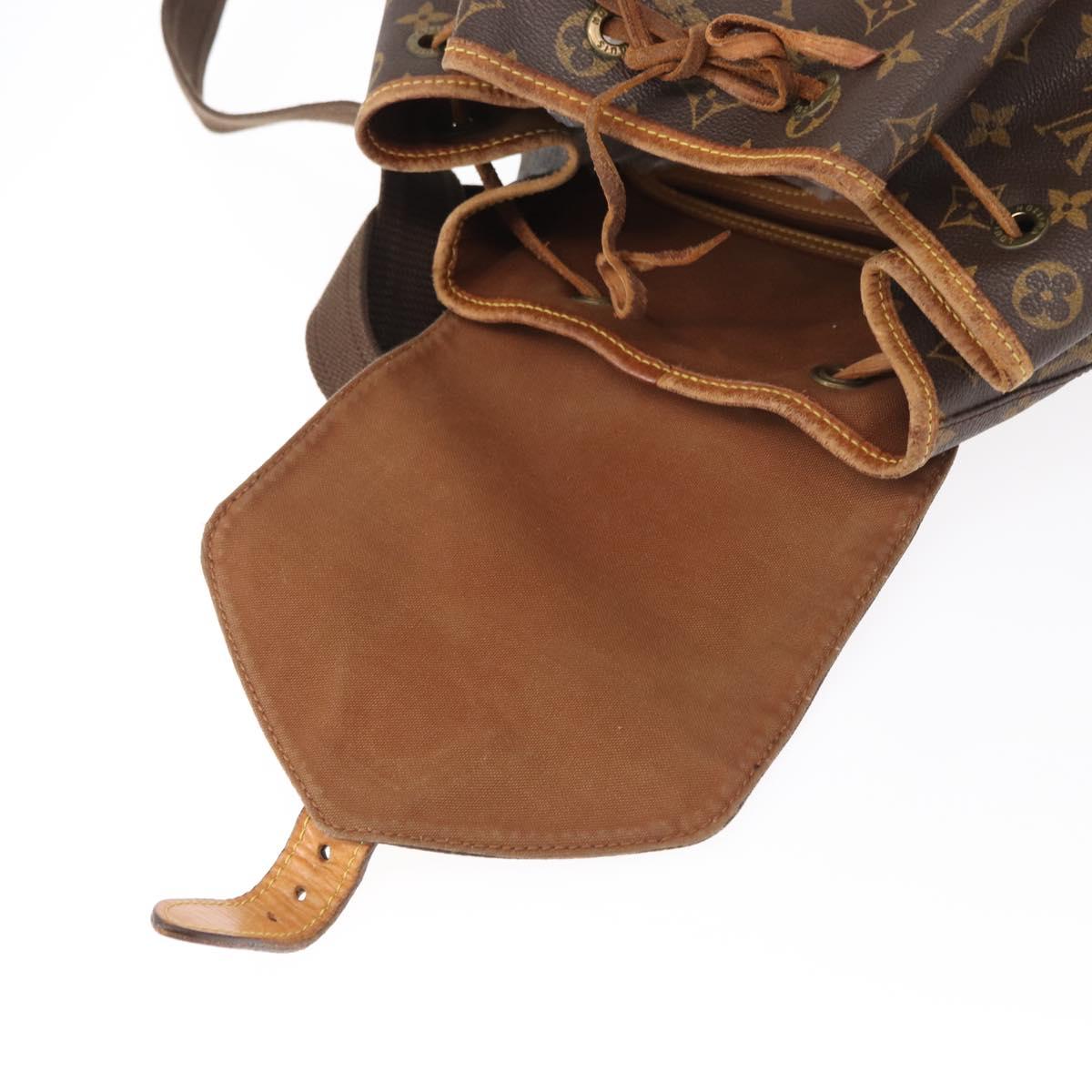 LOUIS VUITTON Monogram Montsouris GM Backpack M51135 LV Auth 154003