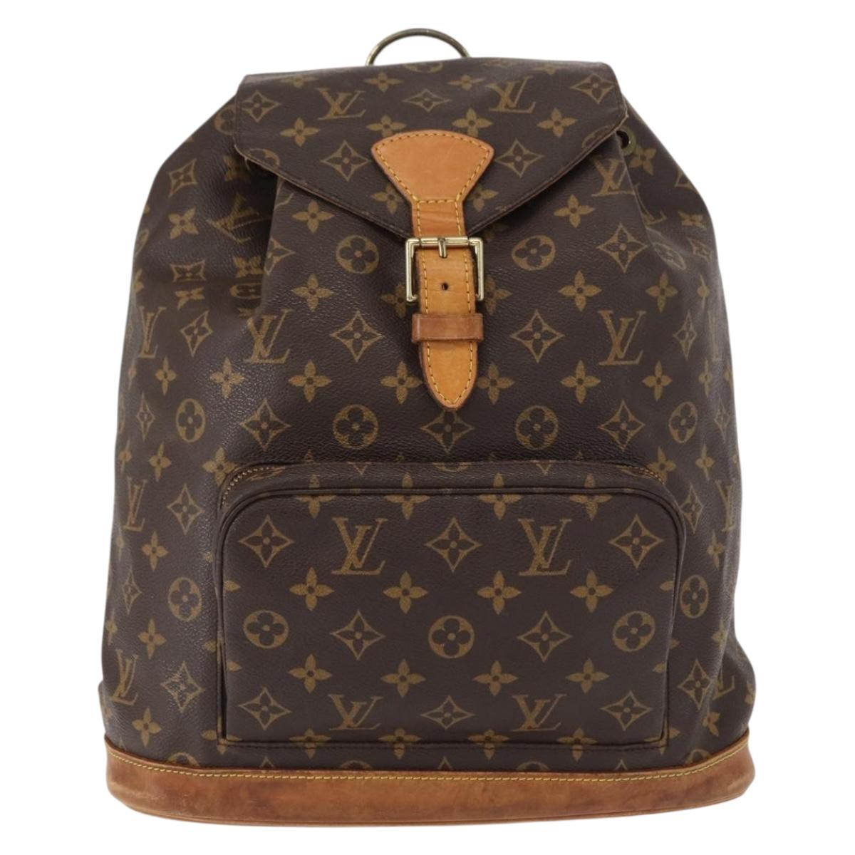 LOUIS VUITTON Monogram Montsouris GM Backpack M51135 LV Auth 154003