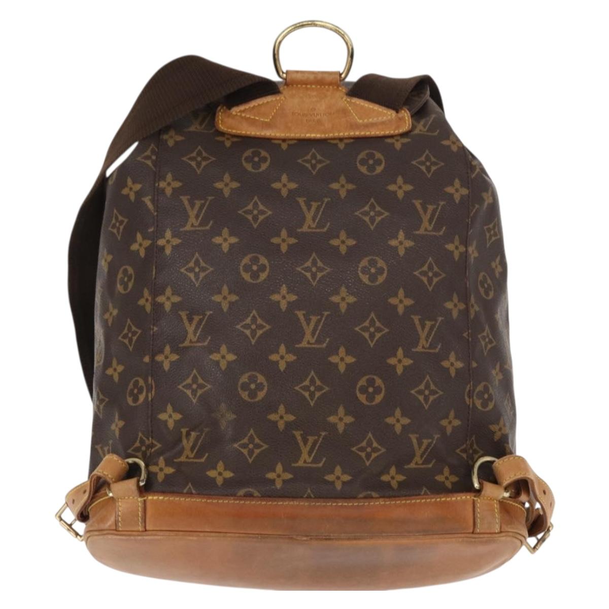 LOUIS VUITTON Monogram Montsouris GM Backpack M51135 LV Auth 154003
