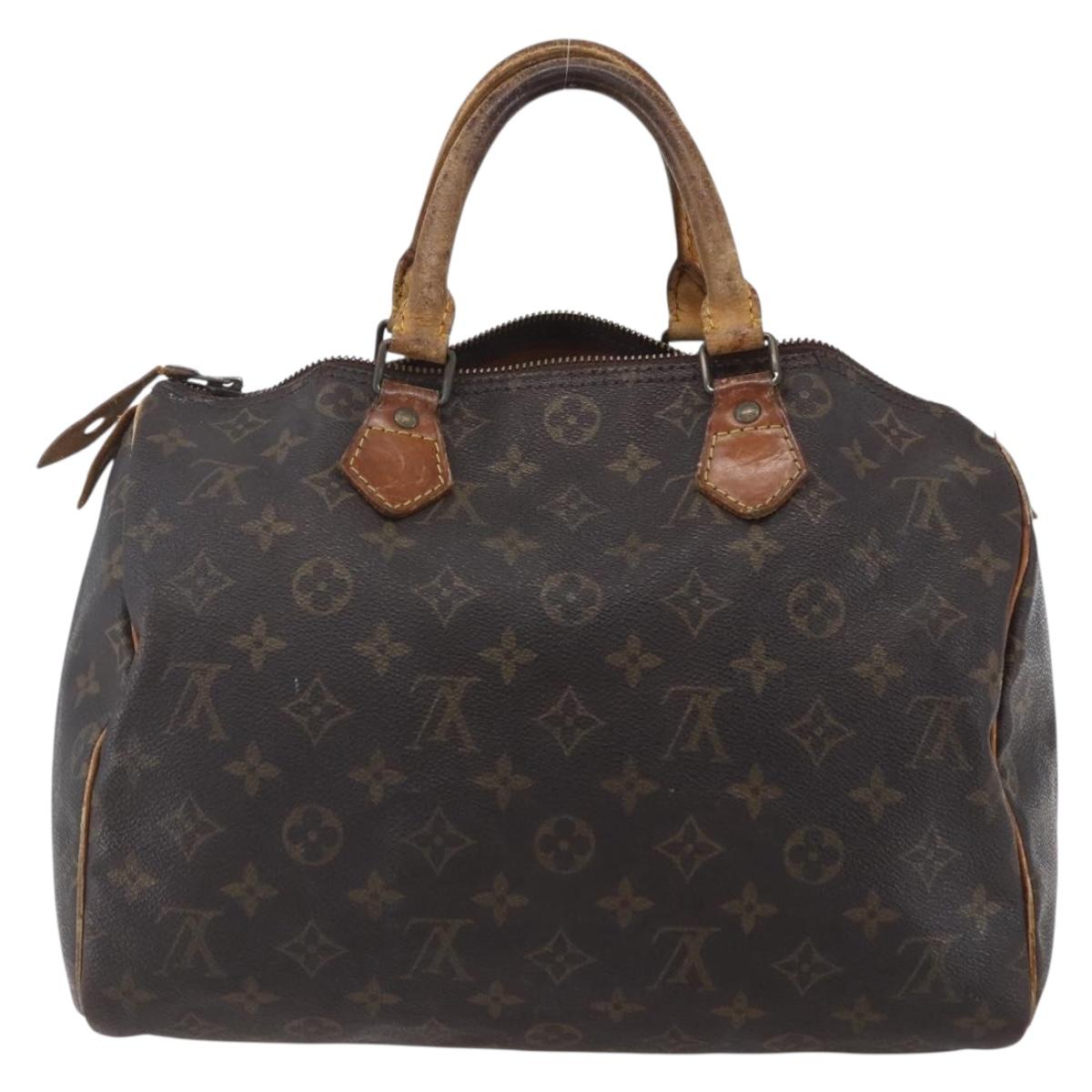 LOUIS VUITTON Monogram Speedy 30 Hand Bag M41526 LV Auth 154008