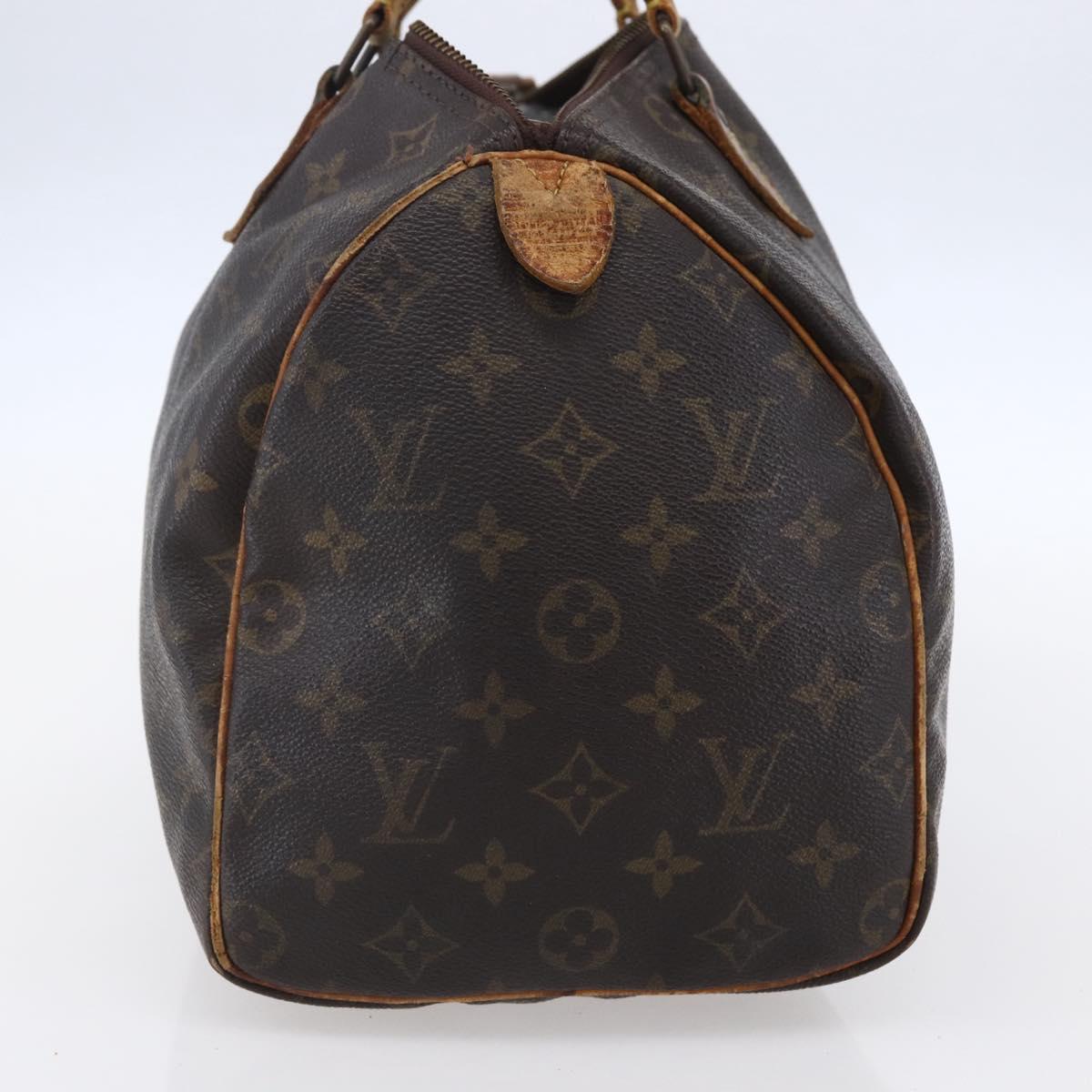 LOUIS VUITTON Monogram Speedy 30 Hand Bag M41526 LV Auth 154008