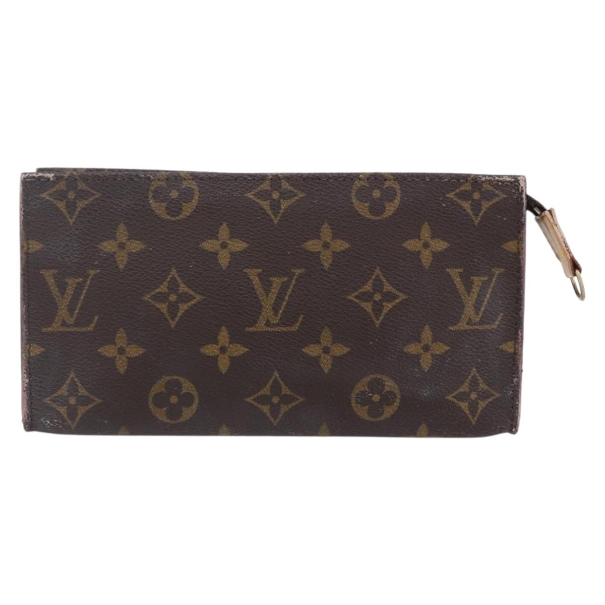 LOUIS VUITTON Monogram Bucket GM Accessory Pouch LV Auth 154011