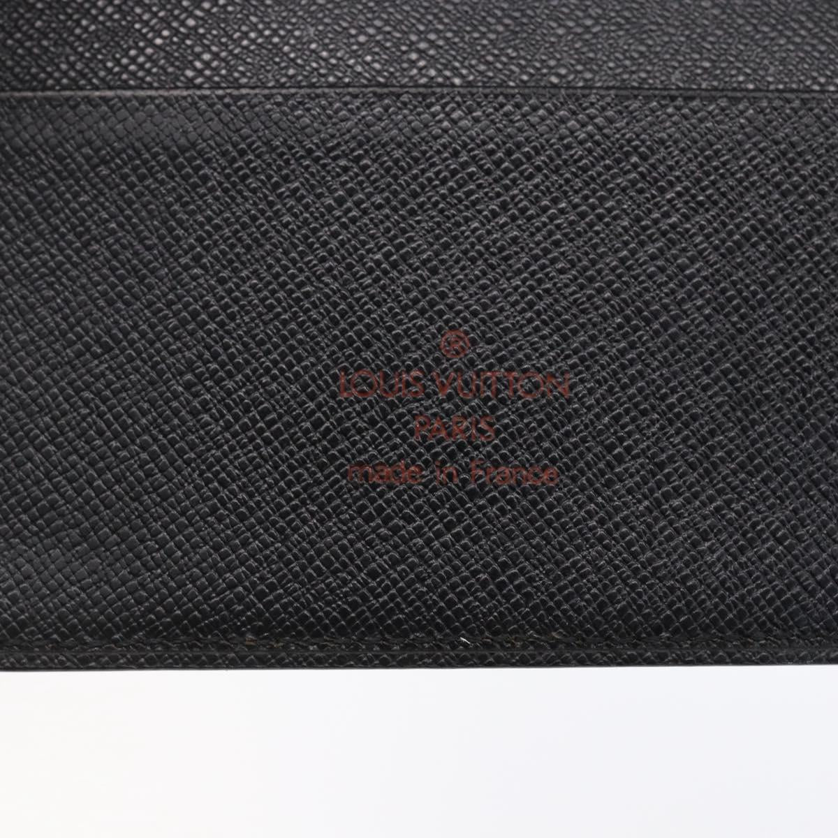 LOUIS VUITTON Epi Agenda GM Day Planner Cover Black R20212 LV Auth 154017