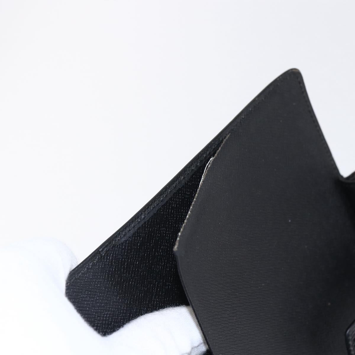 LOUIS VUITTON Epi Agenda GM Day Planner Cover Black R20212 LV Auth 154017