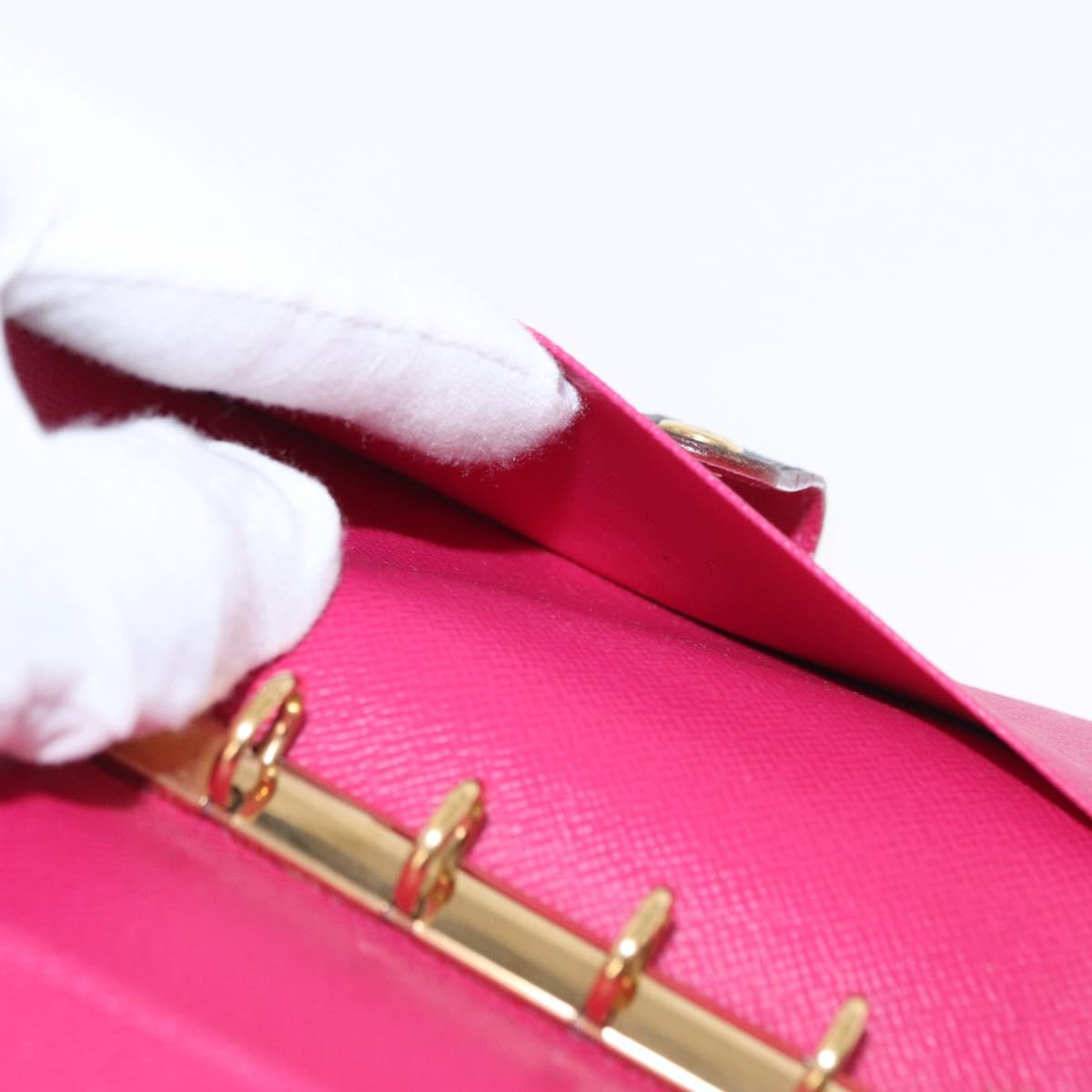 LOUIS VUITTON Multicolor Agenda PM Day Planner Cover Black R21076 LV Auth 154022