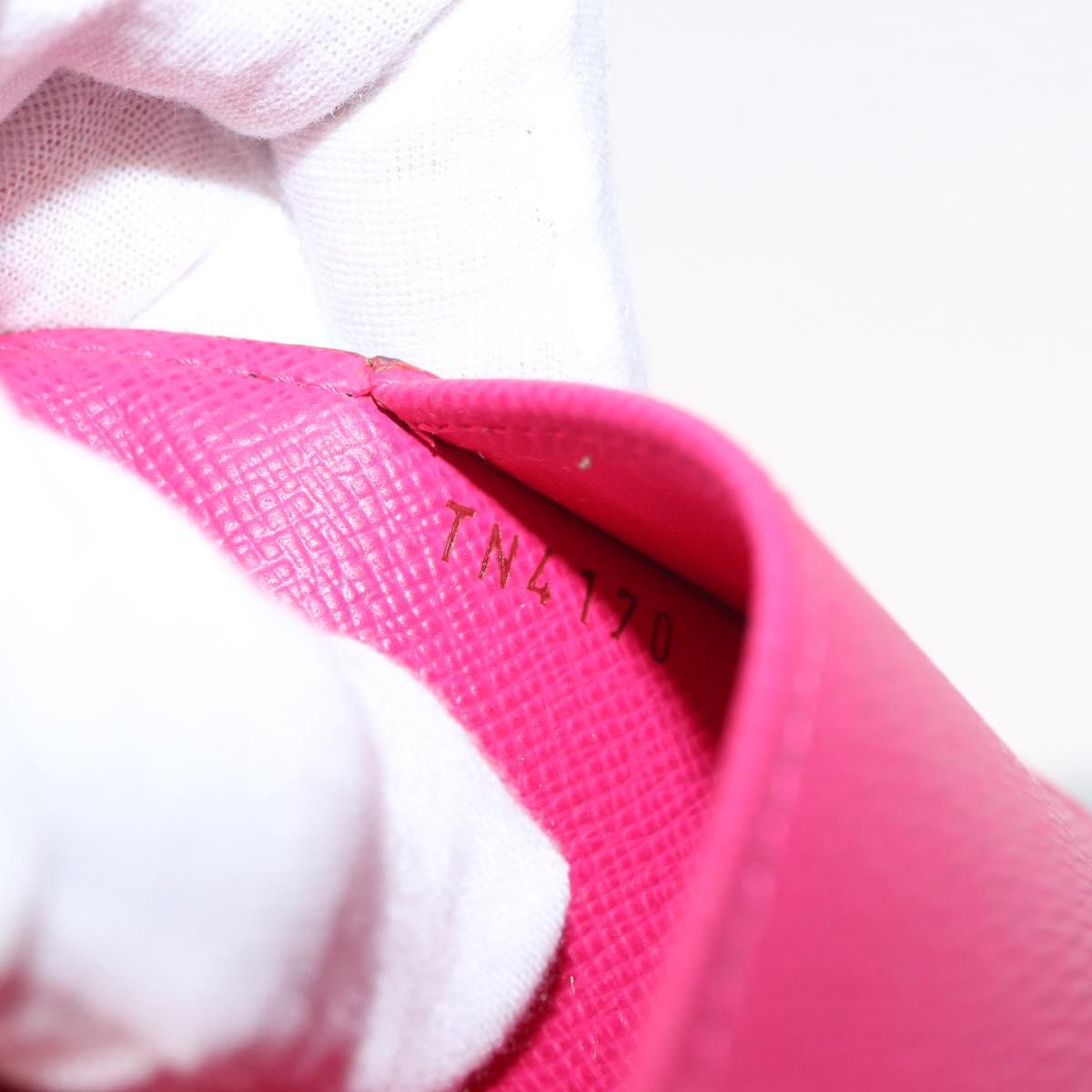 LOUIS VUITTON Multicolor Agenda PM Day Planner Cover Black R21076 LV Auth 154022