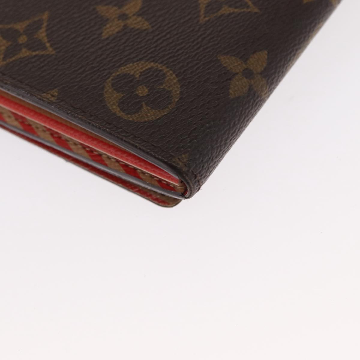 LOUIS VUITTON Monogram Trunk Portefeuille Sarah Long Wallet M60415 Auth 154024
