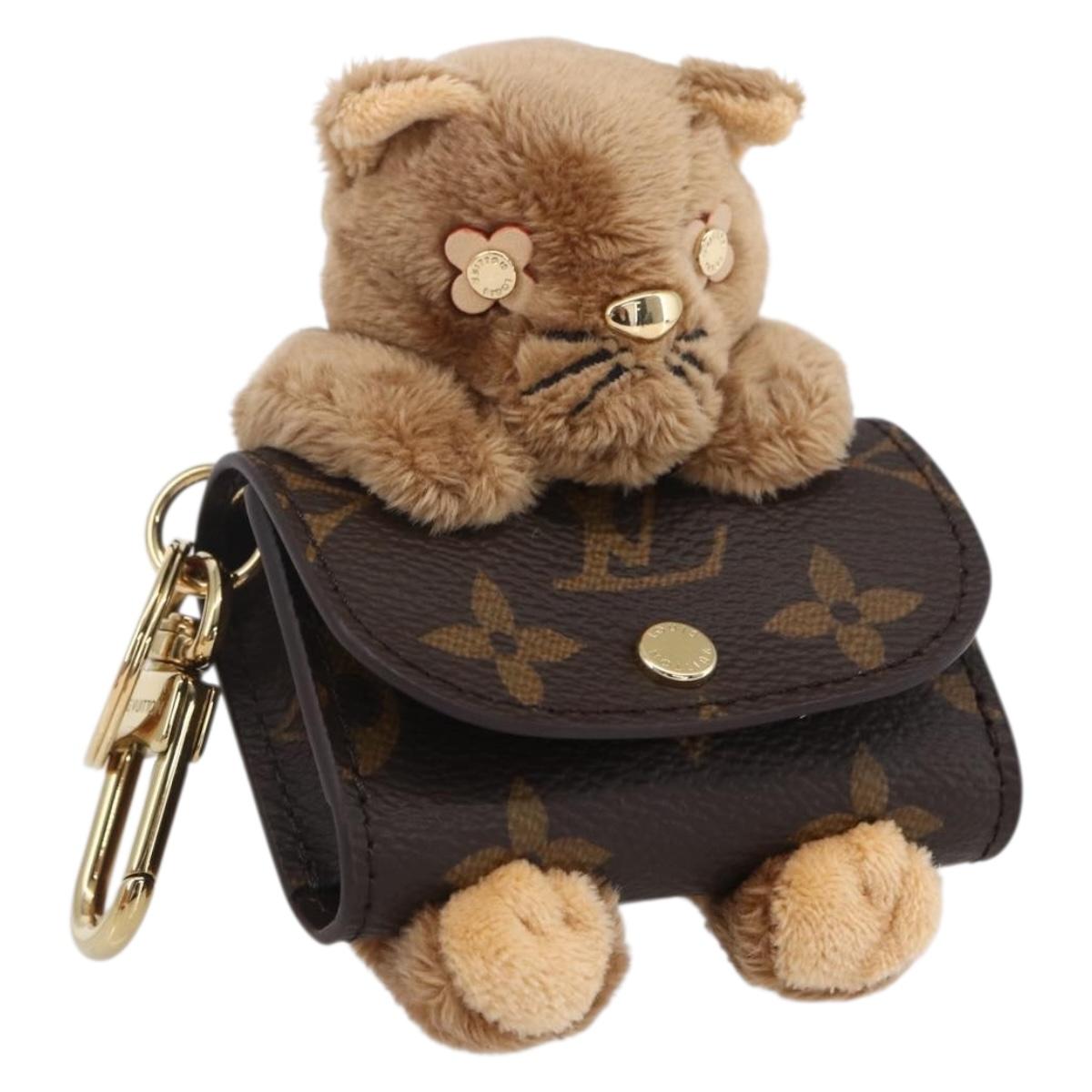 LOUIS VUITTON Monogram Bag Charm LV Cute Key Holder M01561 LV Auth 154029SM
