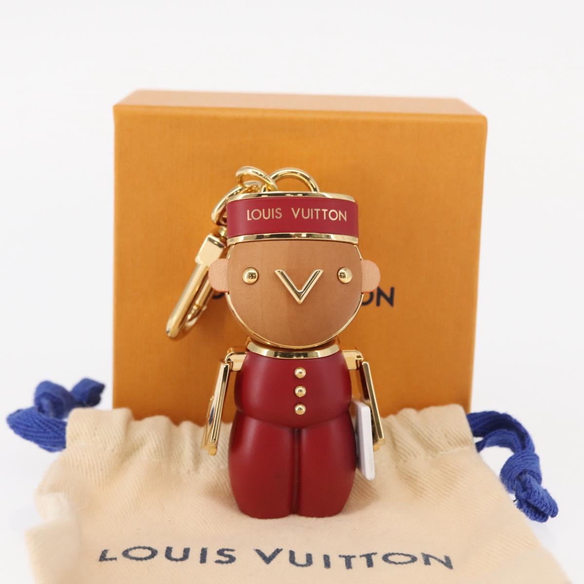 LOUIS VUITTON Monogram Vivienne Bijoux Sac Gaston Charm Red M00346 Auth 154031SM
