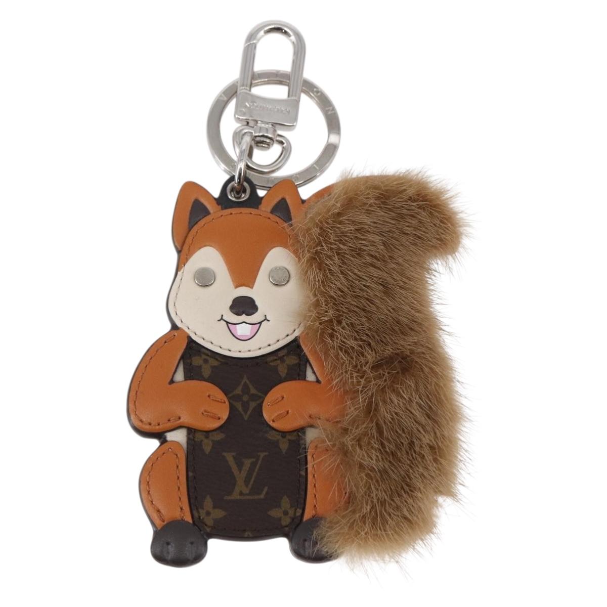 LOUIS VUITTON Monogram Porte Cles Squirrel Key Holder M00345 LV Auth 154032SAM