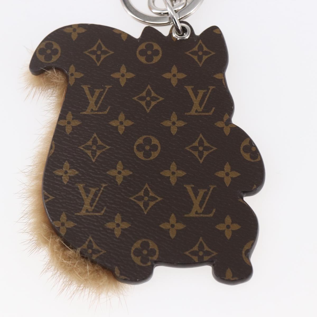 LOUIS VUITTON Monogram Porte Cles Squirrel Key Holder M00345 LV Auth 154032SAM