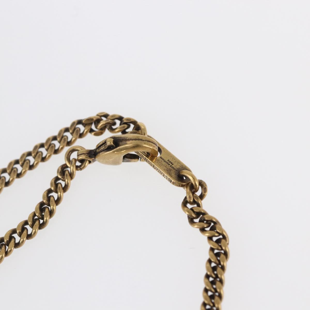 LOUIS VUITTON LV Animals Necklace metal Gold Tone MP2928 LV Auth 154037SAM
