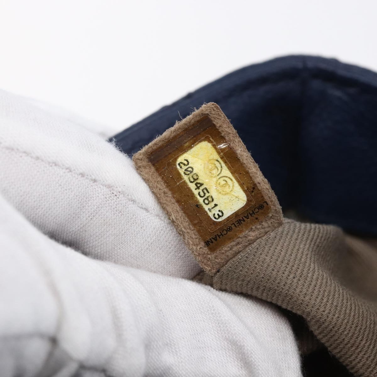 CHANEL Matelasse Chain Shoulder Bag Caviar Skin Navy CC Auth 154046SAM