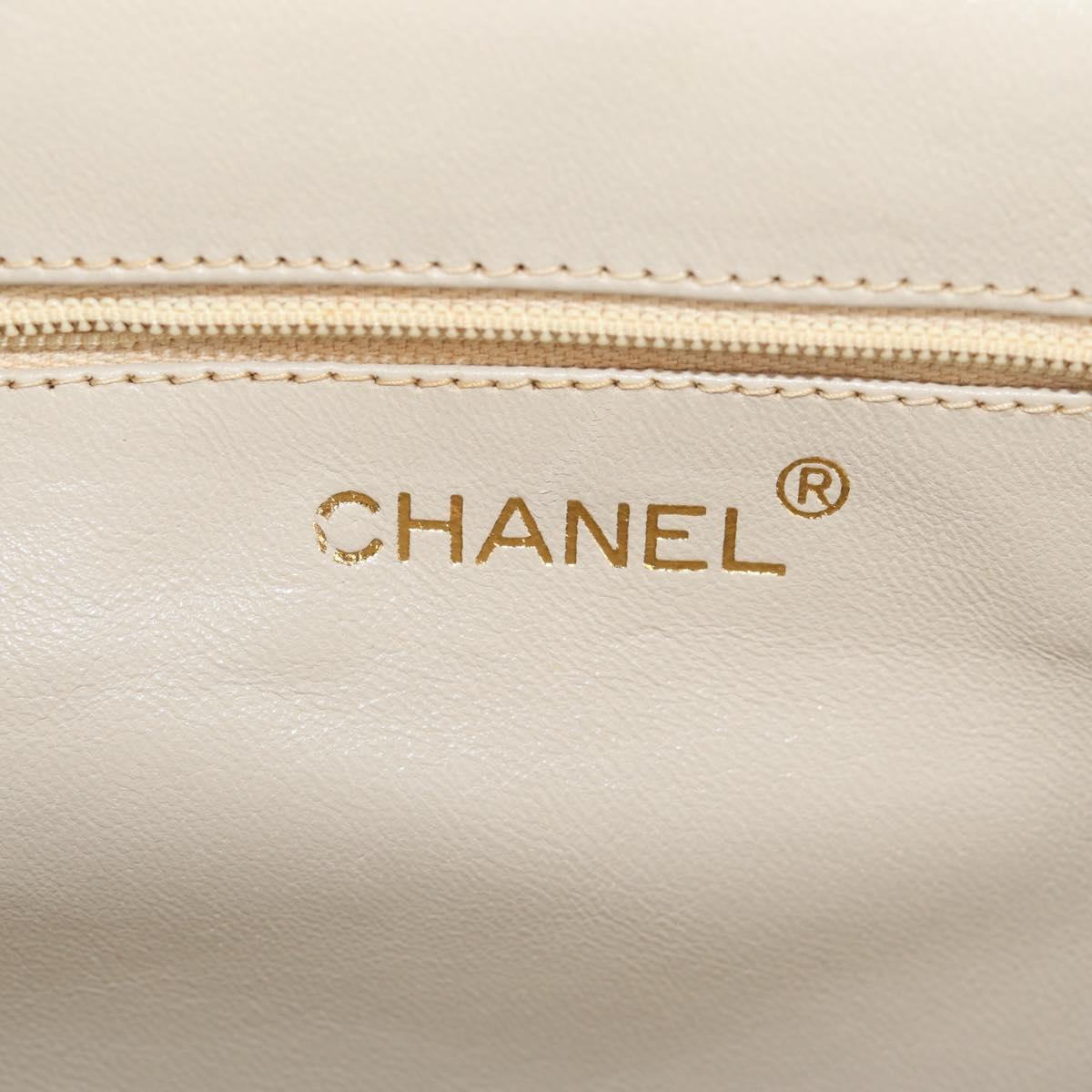 CHANEL Matelasse Chain Shoulder Bag Lamb Skin Pink Gold CC Auth 154060V