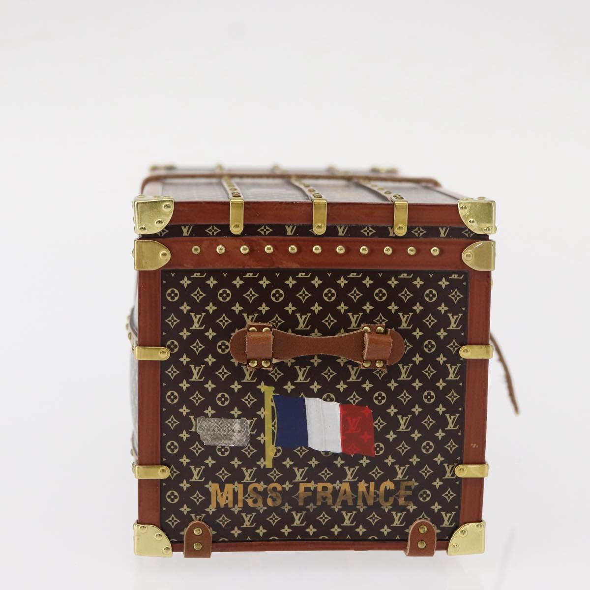 LOUIS VUITTON Miss France Paper Weight Brown M99408 LV Auth 154063