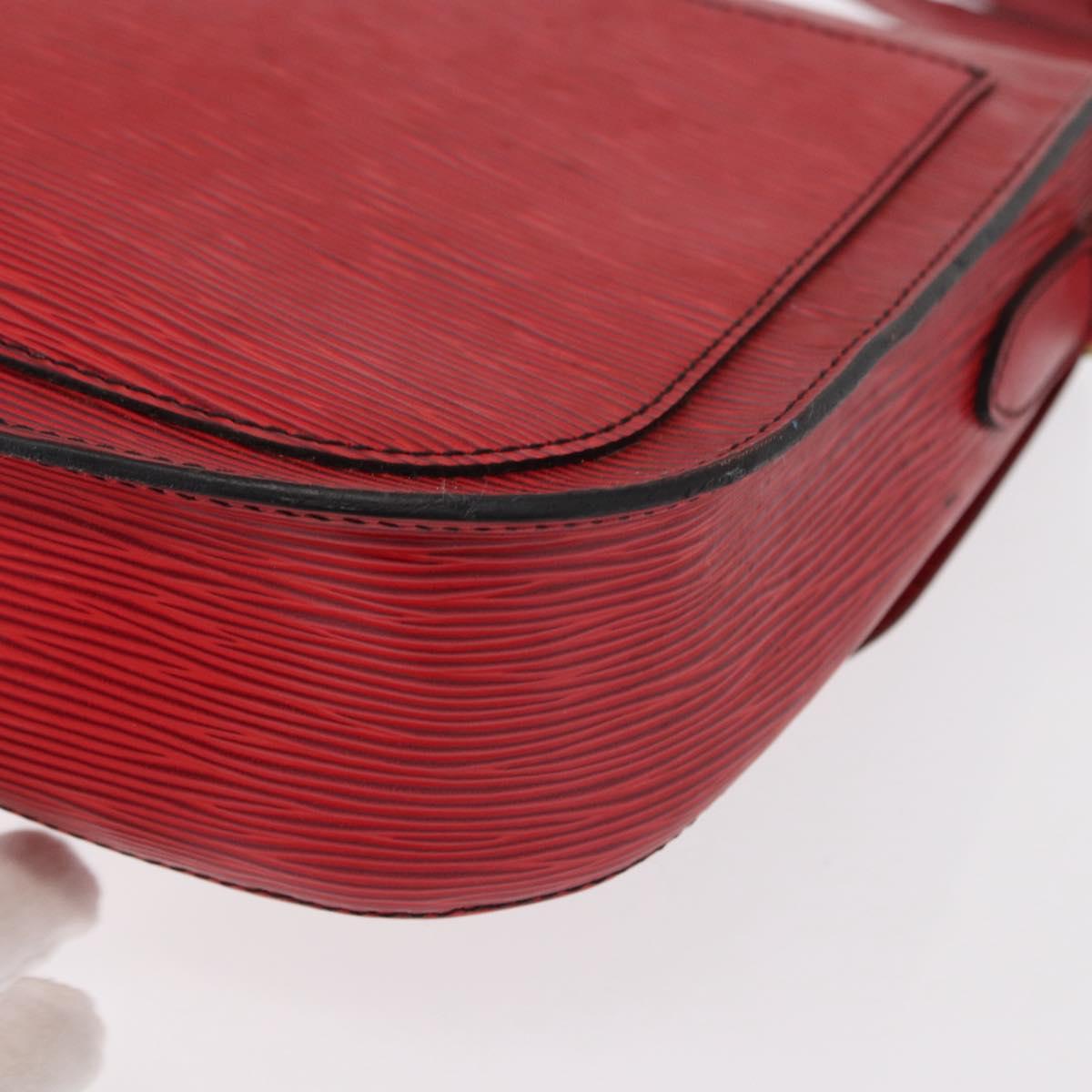 LOUIS VUITTON Epi Saint Cloud GM Shoulder Bag Red M52197 LV Auth 154066