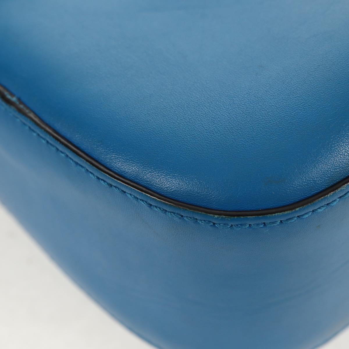 GUCCI Horsebit Shoulder Bag Leather Purple Gold 380573 Auth 154070V