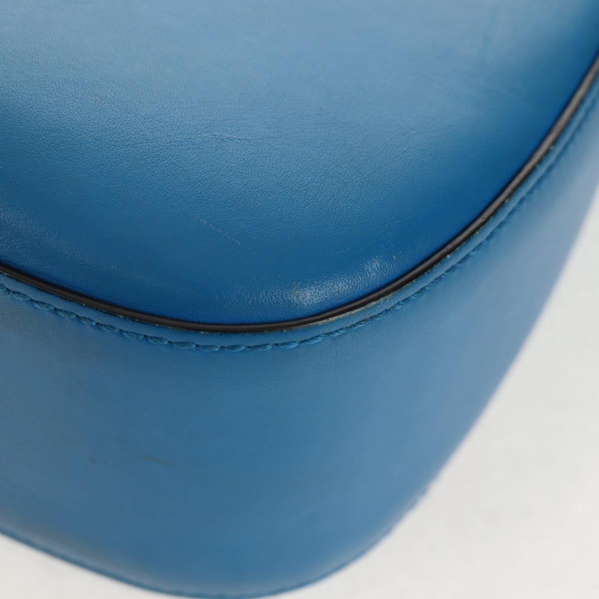 GUCCI Horsebit Shoulder Bag Leather Purple Gold 380573 Auth 154070V