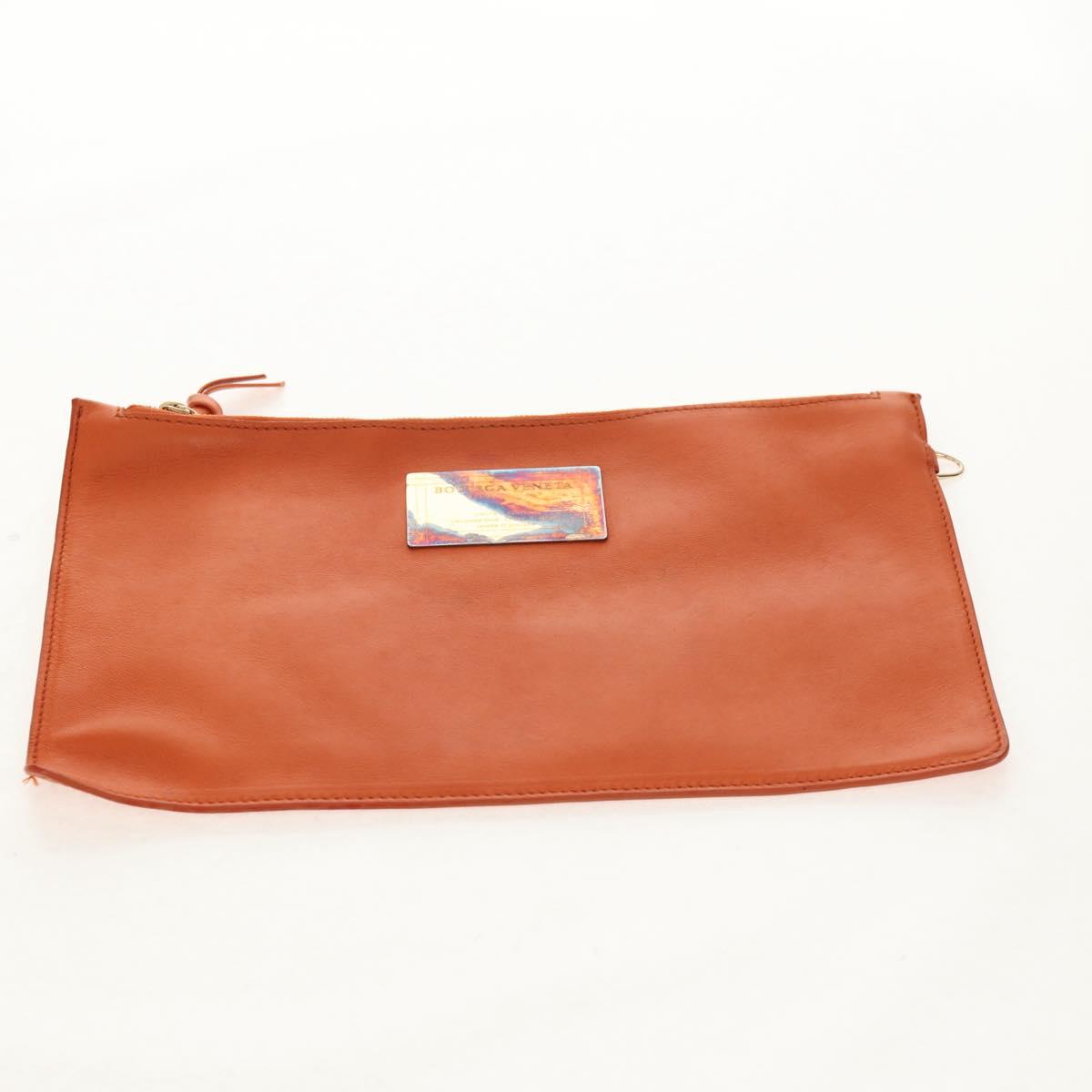 BOTTEGA VENETA INTRECCIATO Hand Bag Leather Brown 141498 Auth 154074V