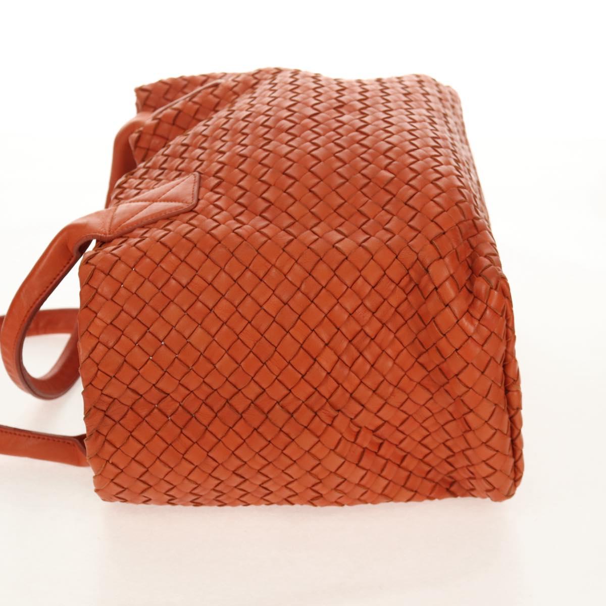 BOTTEGA VENETA INTRECCIATO Hand Bag Leather Brown 141498 Auth 154074V