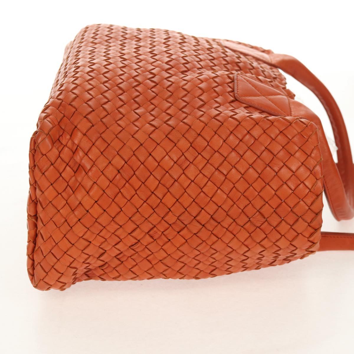 BOTTEGA VENETA INTRECCIATO Hand Bag Leather Brown 141498 Auth 154074V