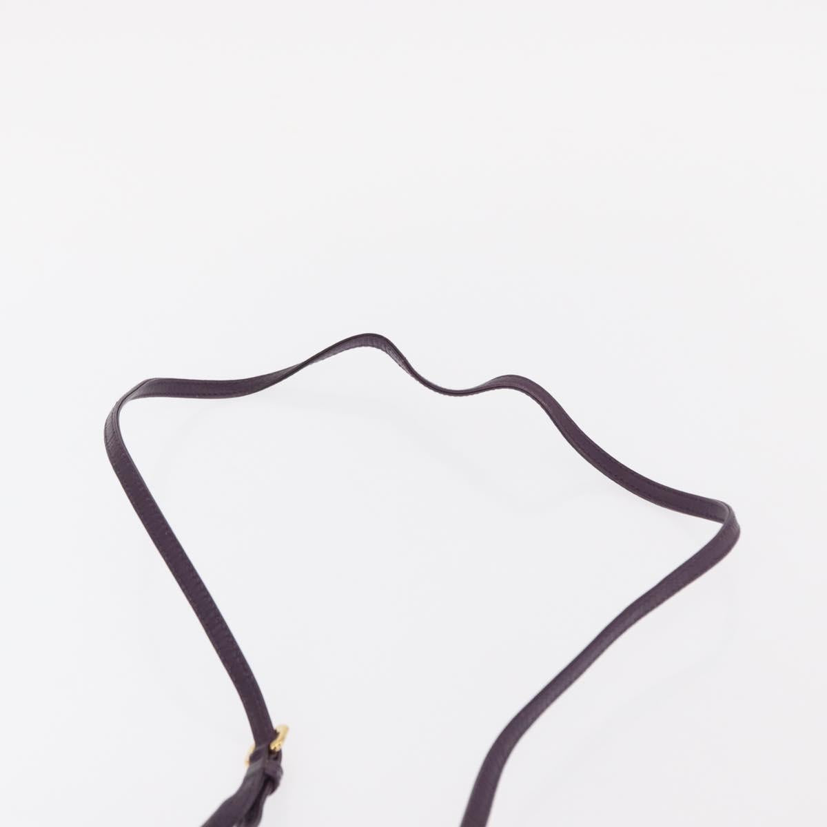 PRADA Hand Bag Leather 2way Multicolor Gold Auth 154077SAM