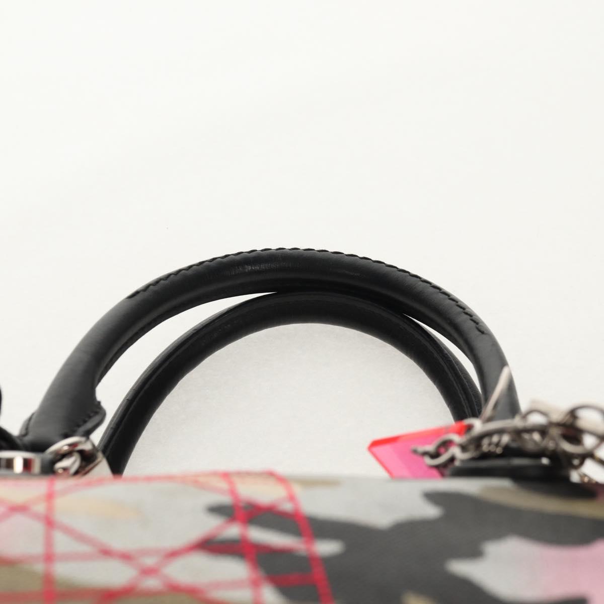 Christian Dior Anselmurail Boston Bag Canvas Multicolor Auth 154080V