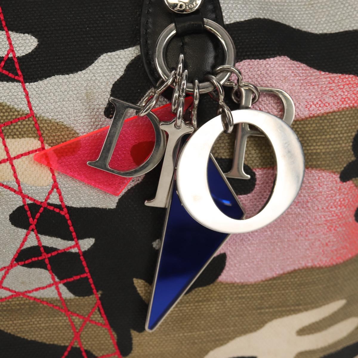 Christian Dior Anselmurail Boston Bag Canvas Multicolor Auth 154080V