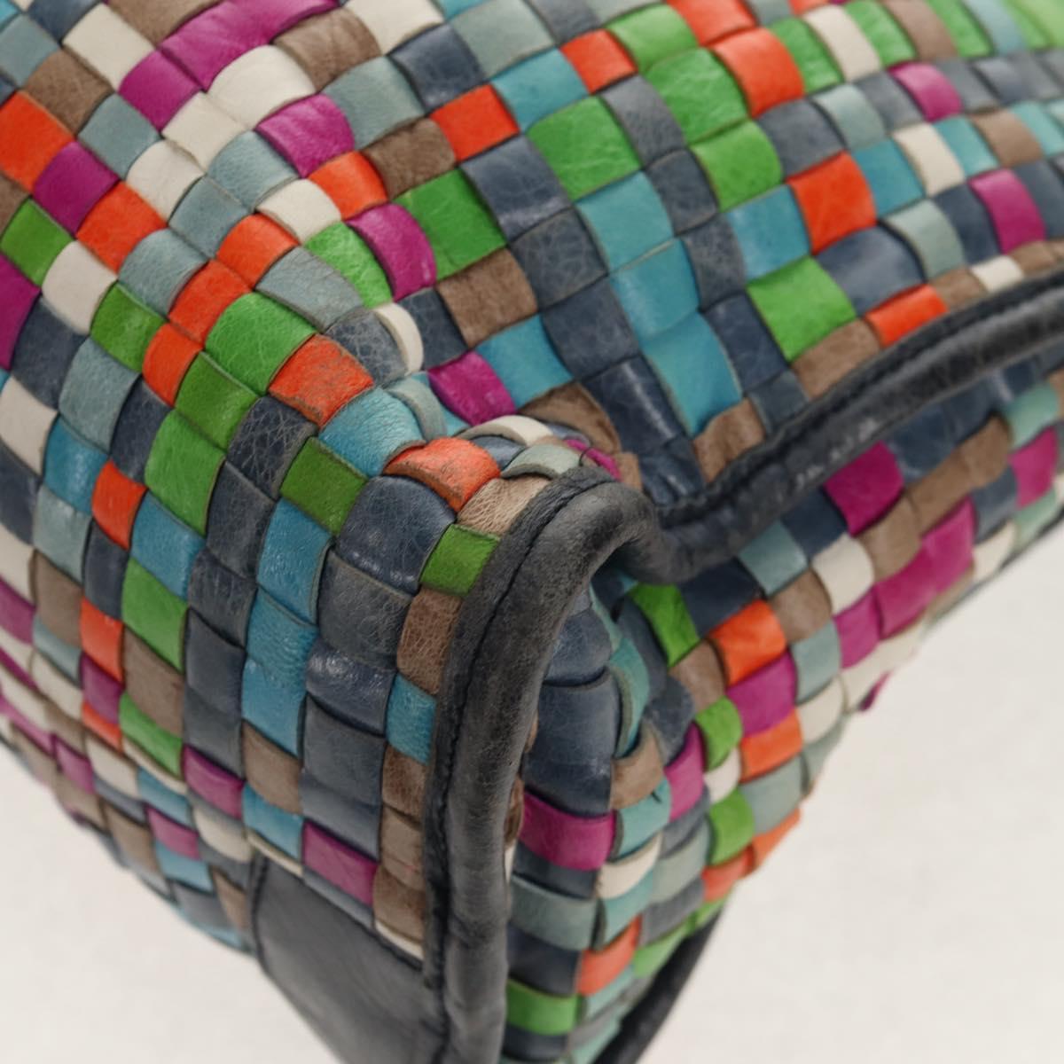 BALENCIAGA The City Hand Bag Leather 2way Multicolor 115748 Auth 154085V