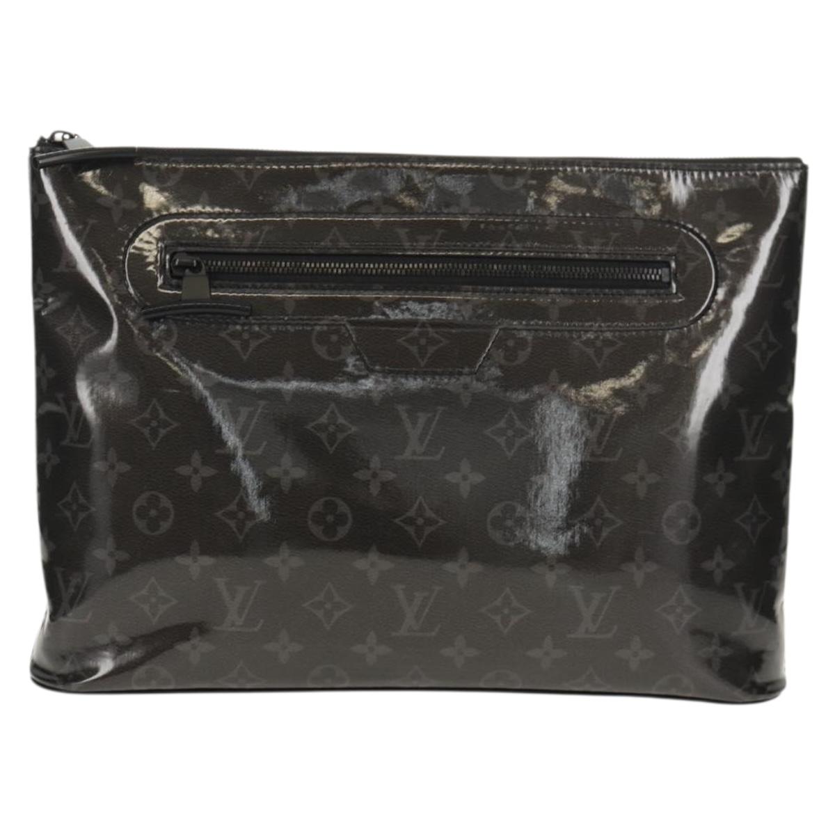 LOUIS VUITTON Eclipse Glaze Pochette Cosmos Clutch Bag M63373 LV Auth 154089V