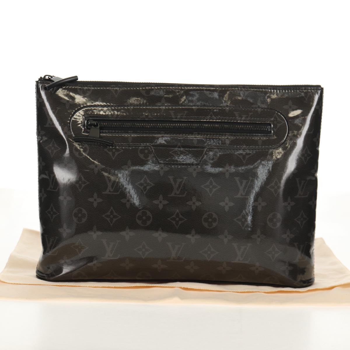 LOUIS VUITTON Eclipse Glaze Pochette Cosmos Clutch Bag M63373 LV Auth 154089V