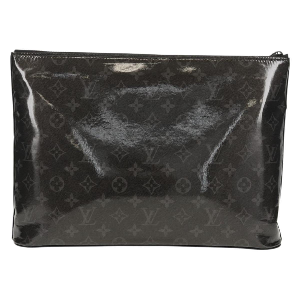 LOUIS VUITTON Eclipse Glaze Pochette Cosmos Clutch Bag M63373 LV Auth 154089V
