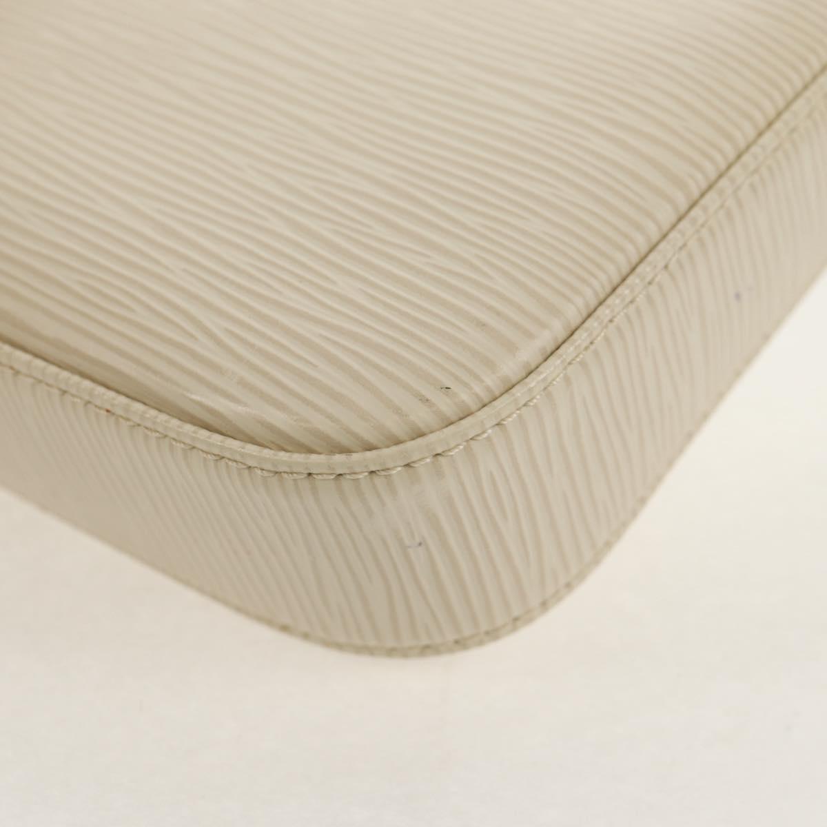LOUIS VUITTON Epi Pochette Accessoires Pouch White M4077J LV Auth 154090V