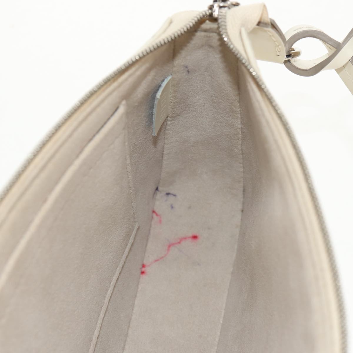 LOUIS VUITTON Epi Pochette Accessoires Pouch White M4077J LV Auth 154090V