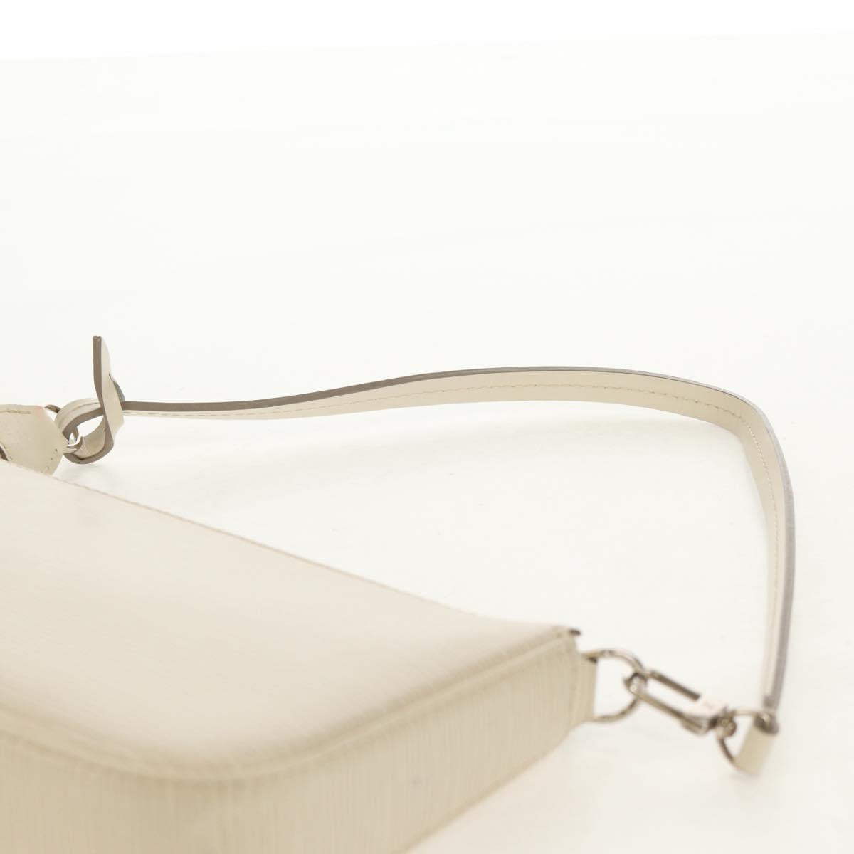 LOUIS VUITTON Epi Pochette Accessoires Pouch White M4077J LV Auth 154090V