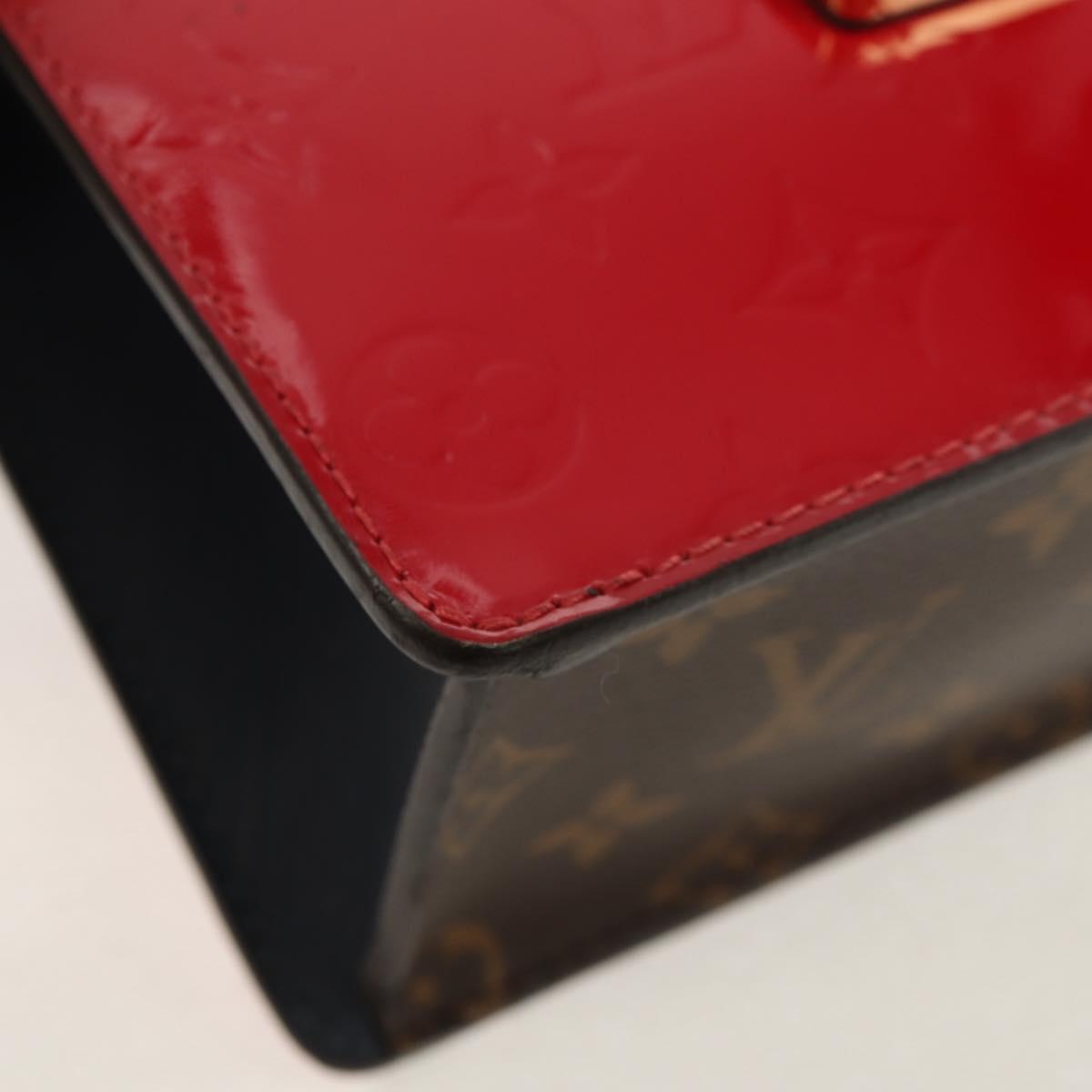 LOUIS VUITTON Monogram Vernis Spring Street PM Bag Scarlet M90505 Auth 154091V