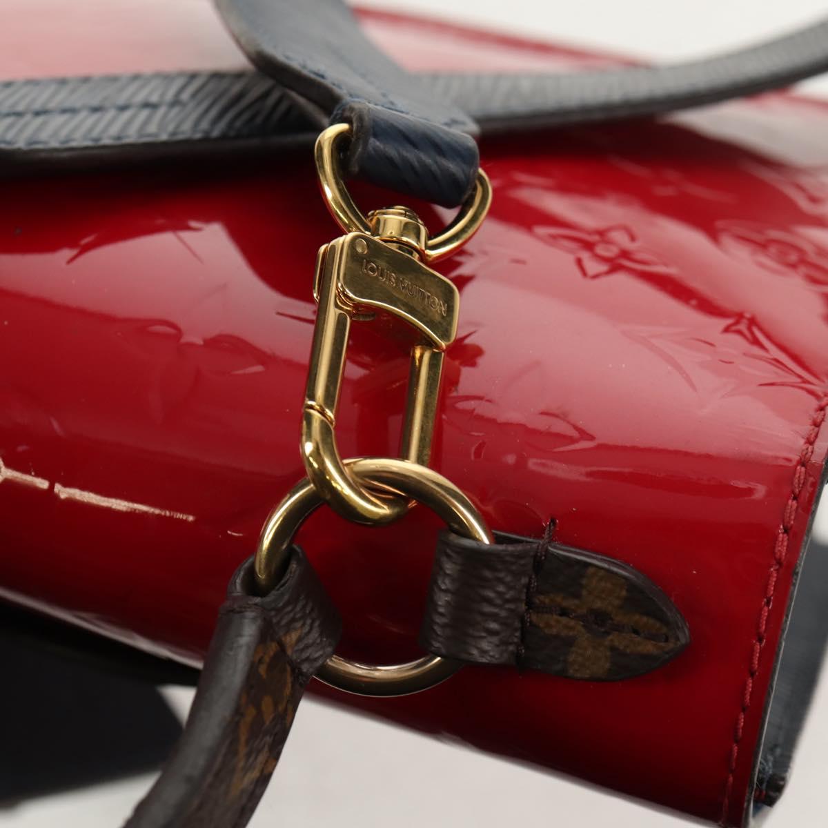 LOUIS VUITTON Monogram Vernis Spring Street PM Bag Scarlet M90505 Auth 154091V