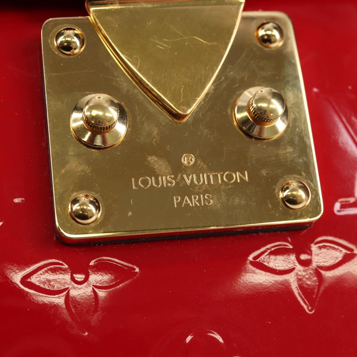 LOUIS VUITTON Monogram Vernis Spring Street PM Bag Scarlet M90505 Auth 154091V